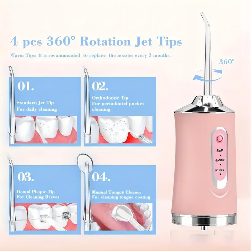 🔥Water Flosser Portable Teeth Cleaner Travel Toothbrush Portable Oral Dental Floss Irrigator