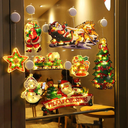 ⛄Christmas pre-sale🎄Christmas Window Hanging Lights💡