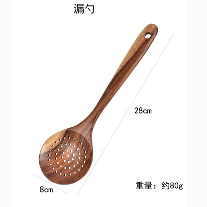 🔥Hot Sale-Teak Wooden Utensil Set