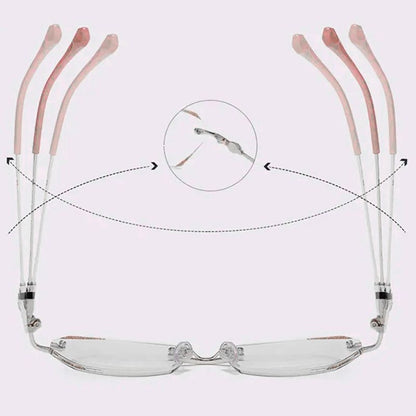 Fashion Anti-Blue Light Rimless Reading Glasses