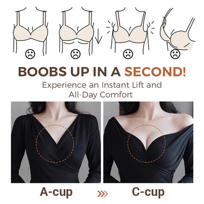 Front Clasp Invisible Bra - Stays Put Even When You Jump!