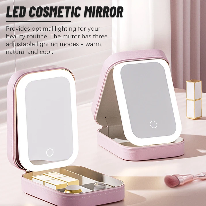 💥LED Three-Color Adjustable Makeup Mirror