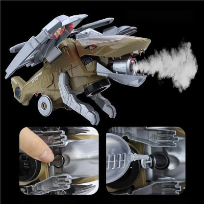 Hot Sale LED Transforming Dinosaur Helicopter Toy