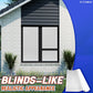 3D Imitation Blinds Anti-peeping Glass Window Privacy Film