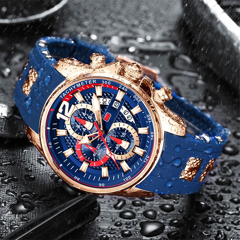 Men's Waterproof Fashion Sports Watch with Luminous