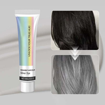 🎁2-in-1 Natural Essence Extract Silver Hair Dye-🔥Safer and Long-lasting