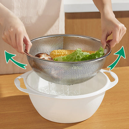 Multipurpose Double Layer Drainage Basket