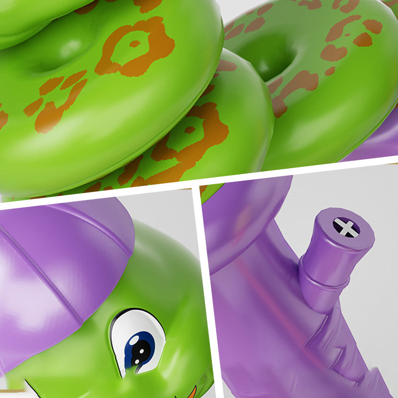 Cartoon Animal Shape Snake Twisting Hand Held Whistle Toy