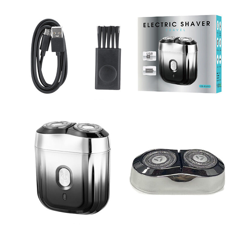 Mini Magnetism Dual Head Waterproof Electric Razor