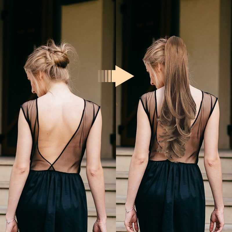 Clip-on Wavy Ponytail Extension