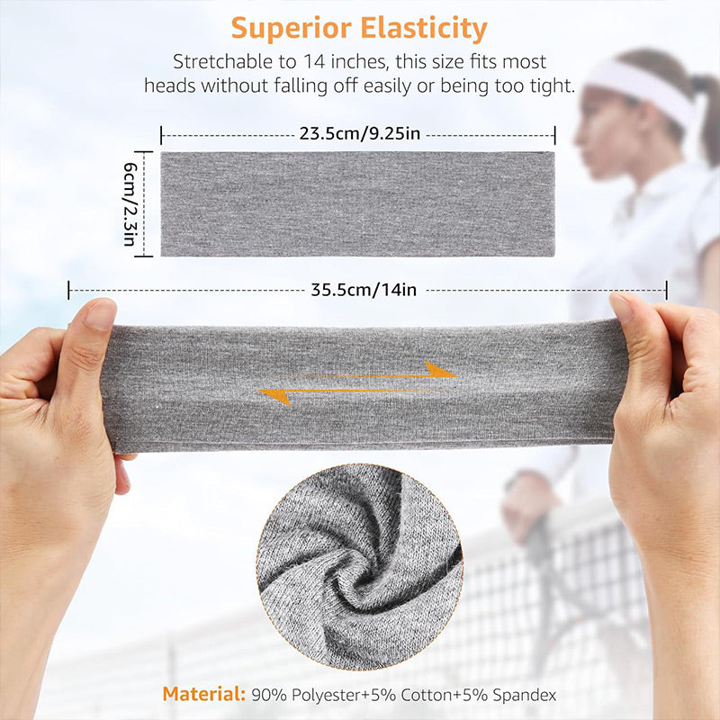 Elastic Non-Slip Solid Color Headband