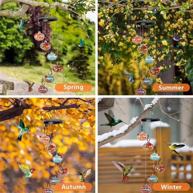 Charming Wind Chimes Feeders for Hummingbirds