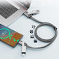 All-in-1 Portable Keychain 60W Fast Charging Cable