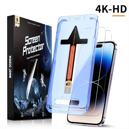 4K HD/Anti-Peeping Tempered Glass Screen Protector with Auto Dust-elimination Installation for Samsung Galaxy S Series