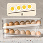 Double Auto Rolling Egg Organizer for Refrigerator Side Door