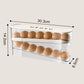Double Auto Rolling Egg Organizer for Refrigerator Side Door