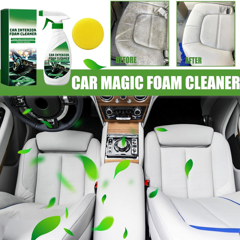 🔥BUY 1 GET 1 FREE🔥Effective Car Interior Foam Cleaner with Sponge