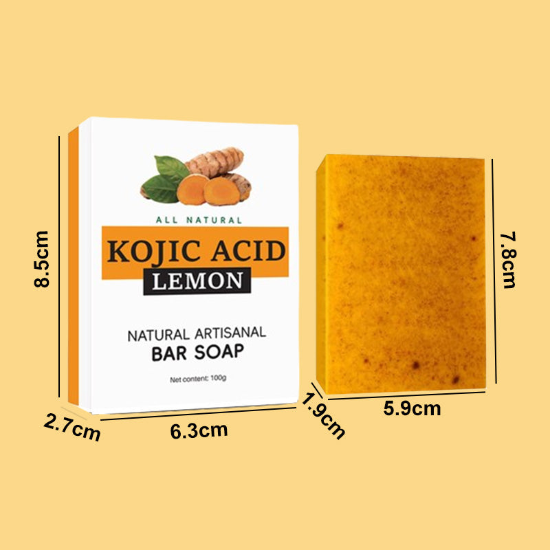 🥇Buy 2 Get 1 Free🧼Lemon Turmeric & Kojic Acid Soap Bars