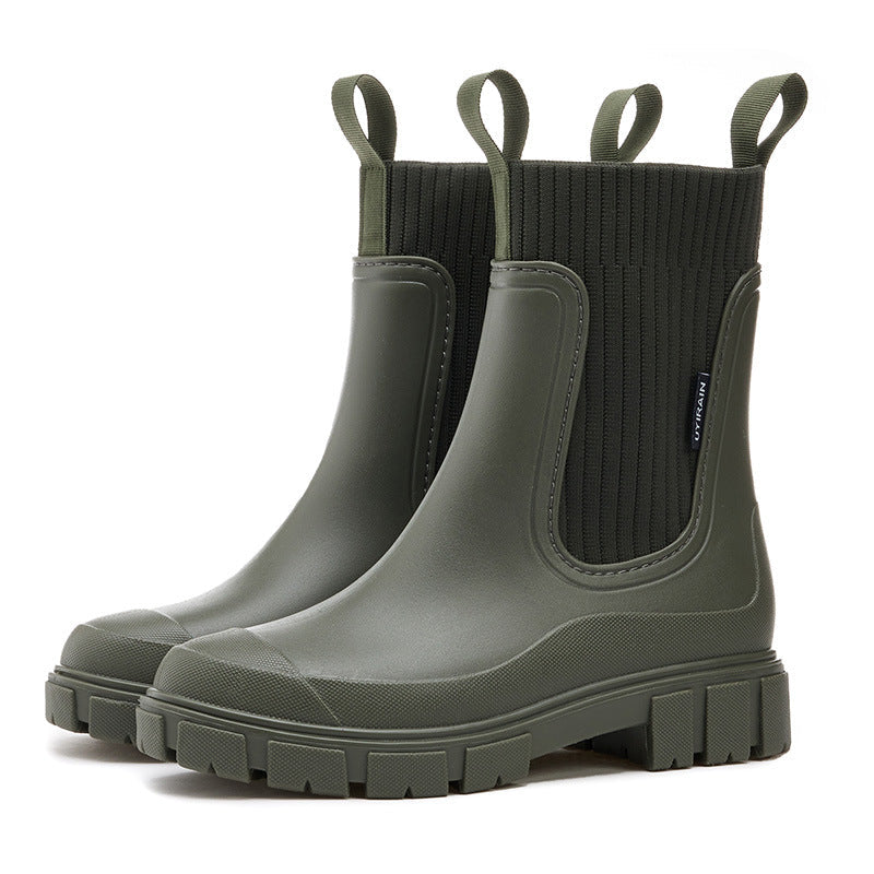 Waterproof Non-Slip Thick Sole Mid-Calf Boots