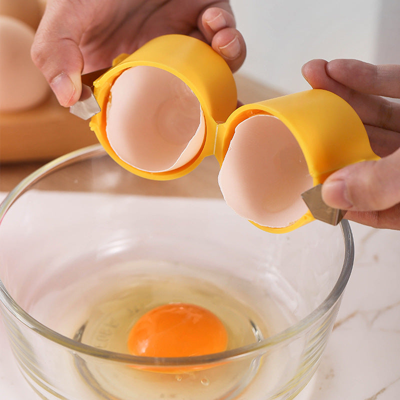 Efficient Egg Cracking Tool, Handy Egg Separator