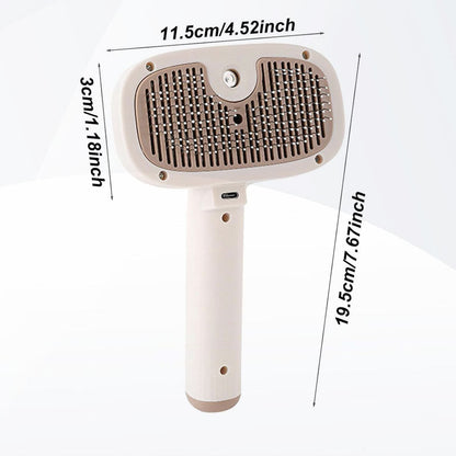 Rechargeable Cat Steam Brush with Self Cleaning