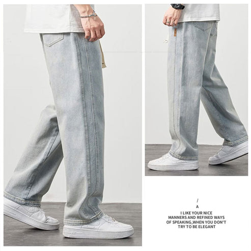 Men's Loose Straight Jeans