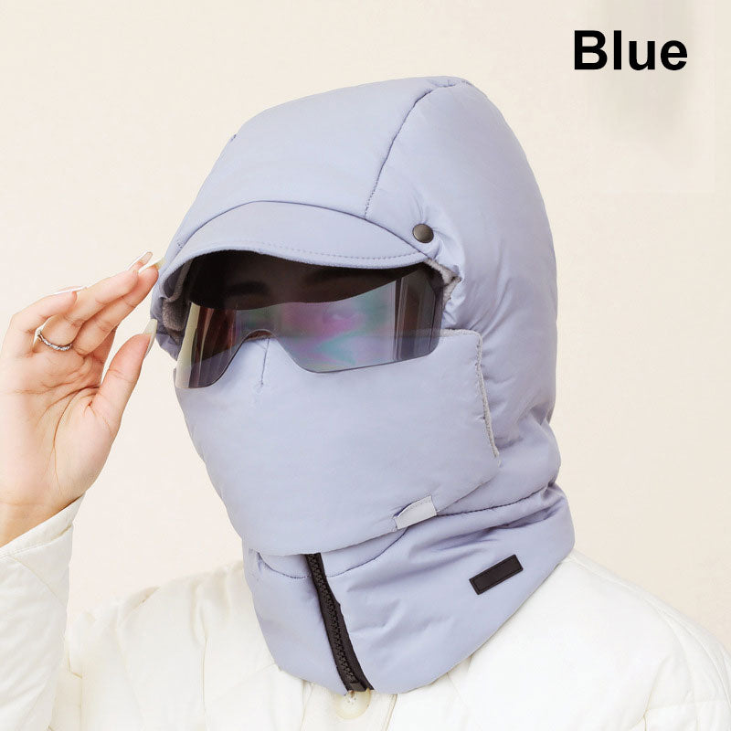 Windproof Full Cover Outdoor Riding Mask with Glasses