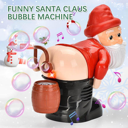 🎅Christmas Big Sale🎄Funny Santa Bubble Blowing Machine