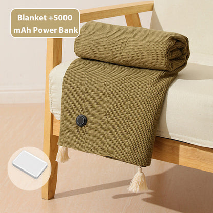 ❄️Portable Soft Zipper Electric Heated Blanket Shawl☀️