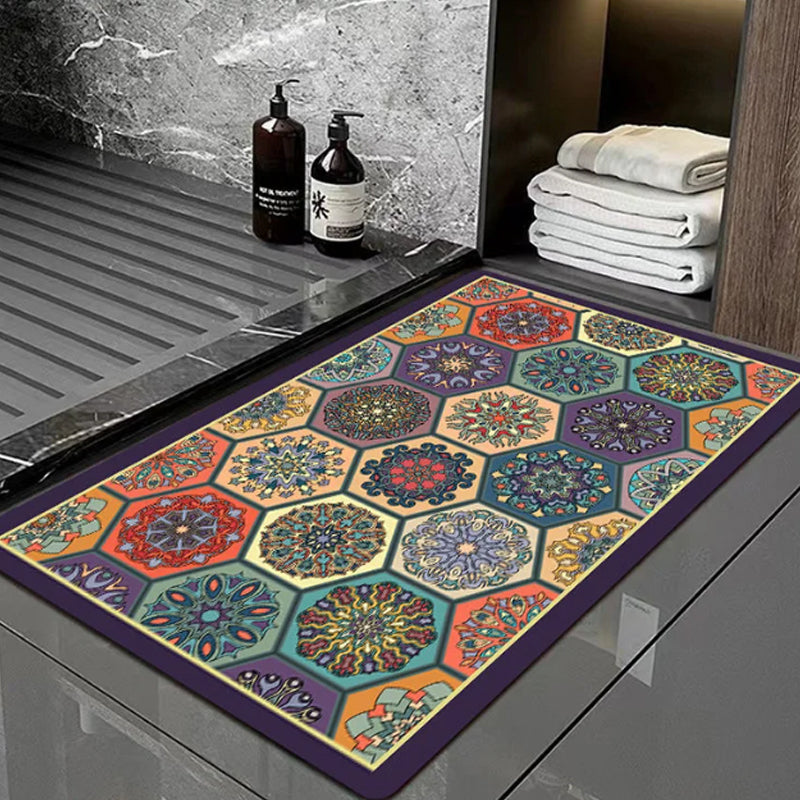 Bohemian Geometric Door Mat for Entryway