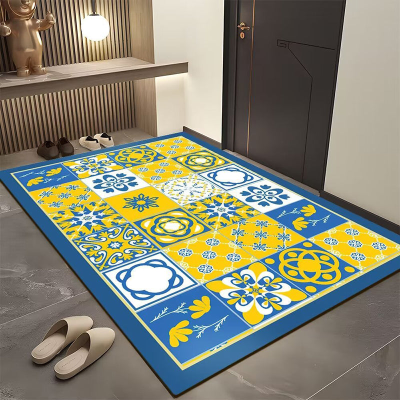 Bohemian Geometric Door Mat for Entryway