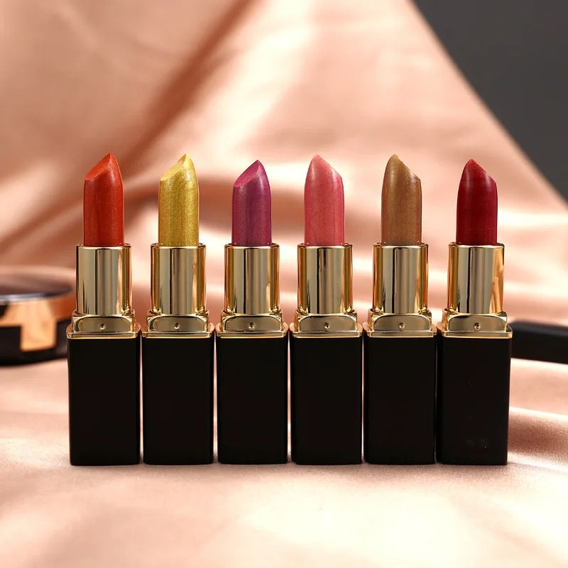 Metallic Shine Color-Changing Lipstick