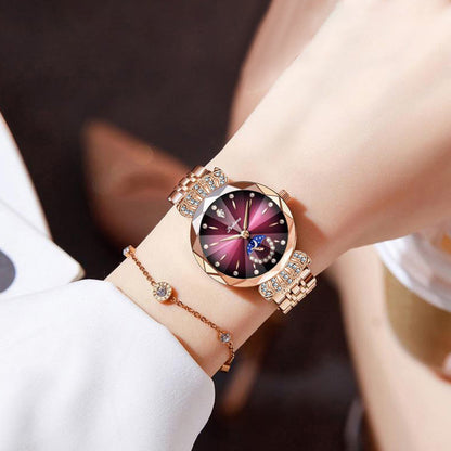 🎀Fashionable Diamond Moon Star Watch for Women