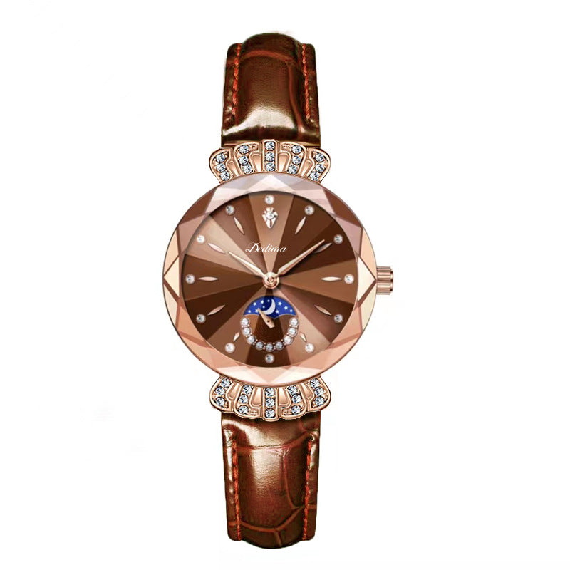 🎀Fashionable Diamond Moon Star Watch for Women