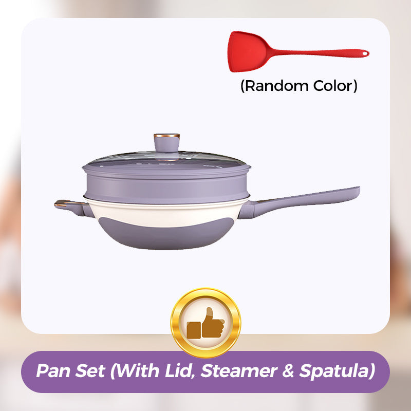 🔥Titanium Non-Stick Low-Pressure Pan Set