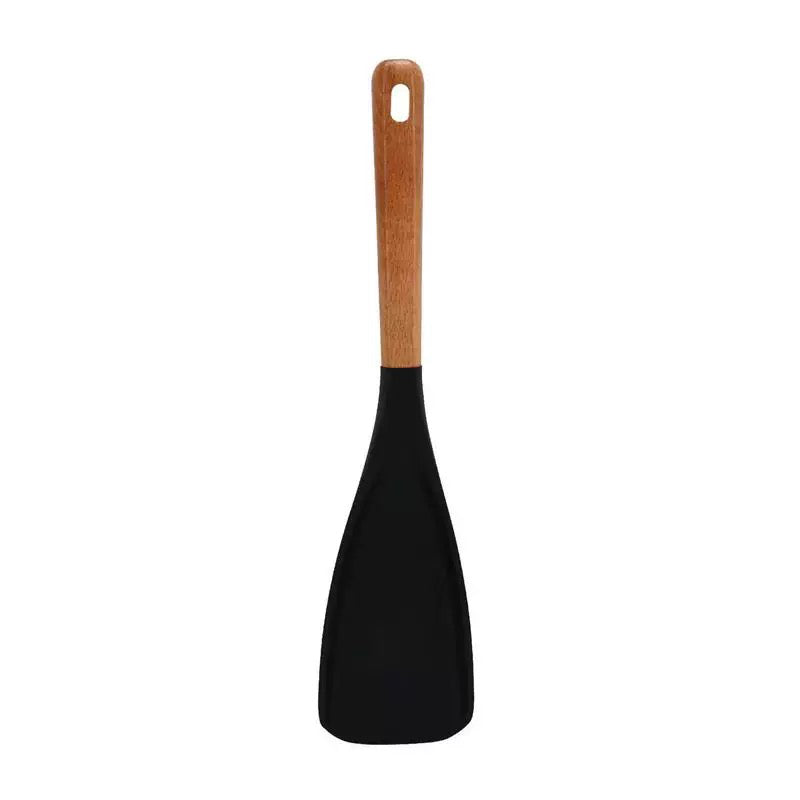 Silicone Salad Spatula with Wood Handle