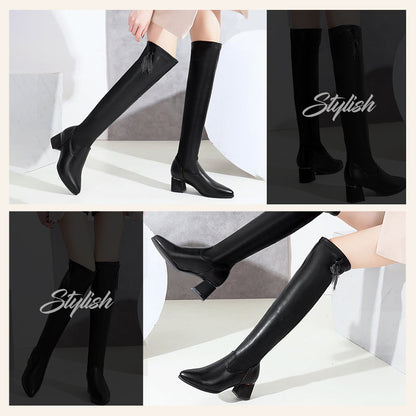 Women's Elastic Over-the-Knee Boots