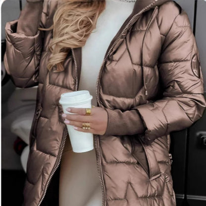 ❄️Step into Winter Discount Sale❄️Women's Winter Warm Hooded Mid-Length Coats