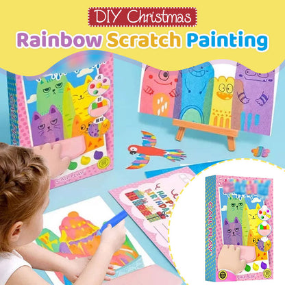 20Pcs/Set DIY Rainbow Scratch Art🎄