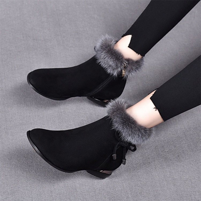 Fashionable Warm Thick And Non-slip Ankle Boots For Women