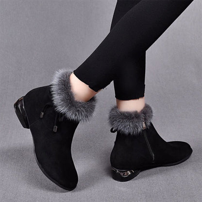 Fashionable Warm Thick And Non-slip Ankle Boots For Women