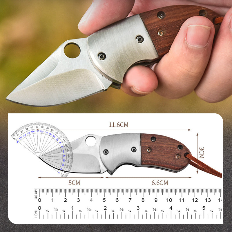 🔥🔥Outdoor Stainless Steel Portable Folding Knife