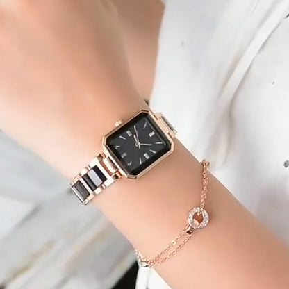 ⌚Women's Fashion Rectangular Quartz Watch