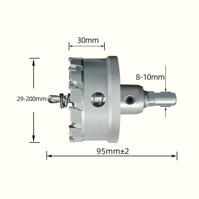 Carbide-Tipped Hole Cutter for Metal