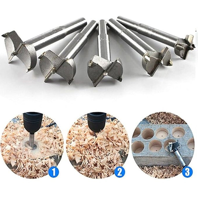 Self-Centering Wood Drill Bit Cutter for Precise Hole Drilling