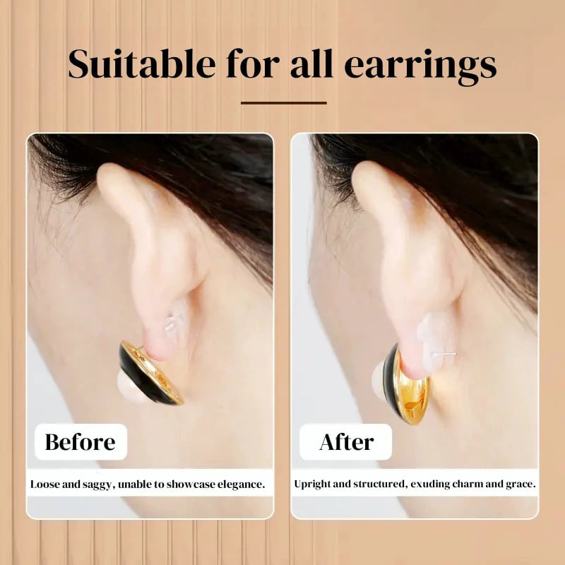 🔥 Clear Silicone Earring Backings With Strong Support