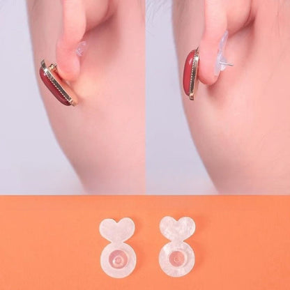 🔥 Clear Silicone Earring Backings With Strong Support