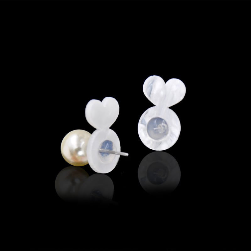 🔥 Clear Silicone Earring Backings With Strong Support