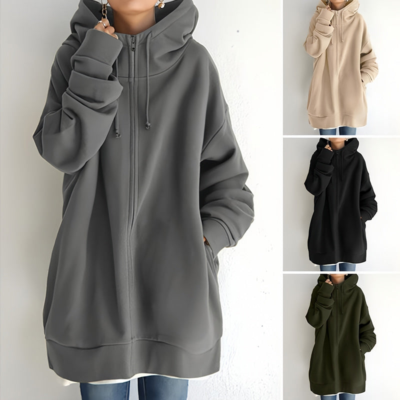 🔥Women's Autumn/Winter Zipper Hooded Sweater