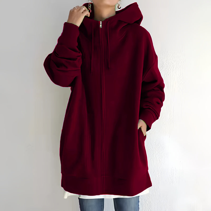 🔥Women's Autumn/Winter Zipper Hooded Sweater